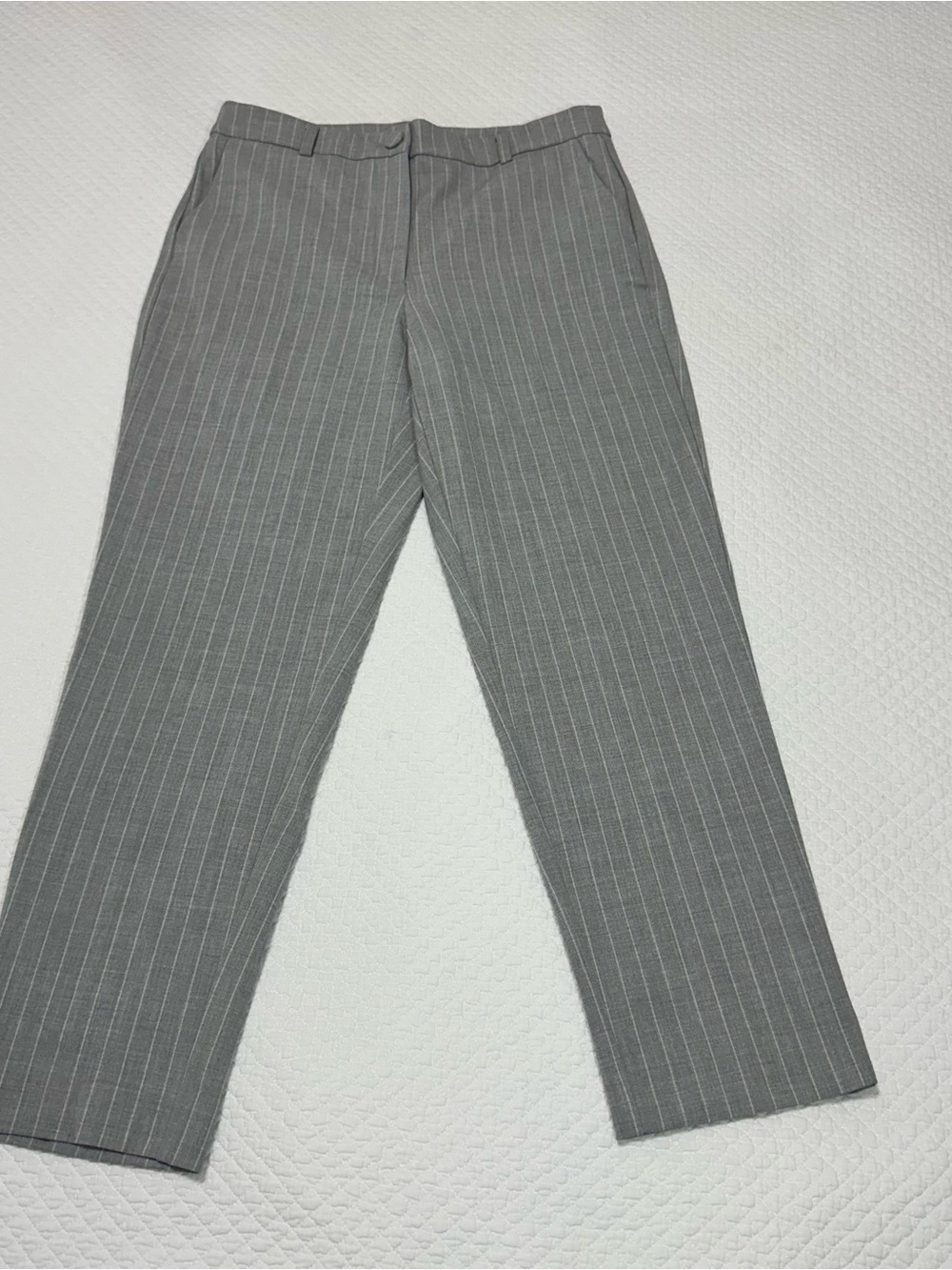 Rachel Zoe Gray Pinstripe Dress Pants